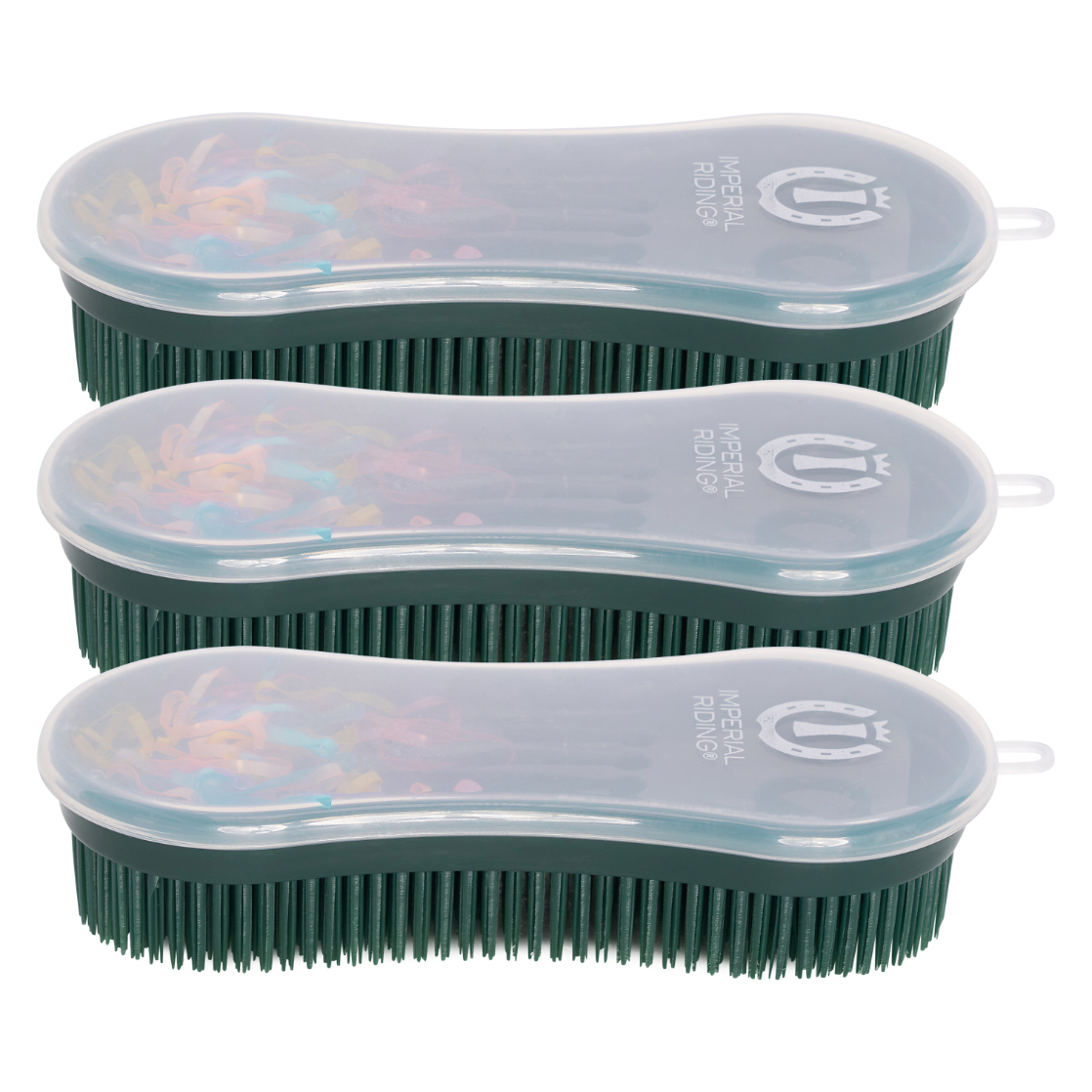 Imperial Riding Perfection brush and bands Forest green