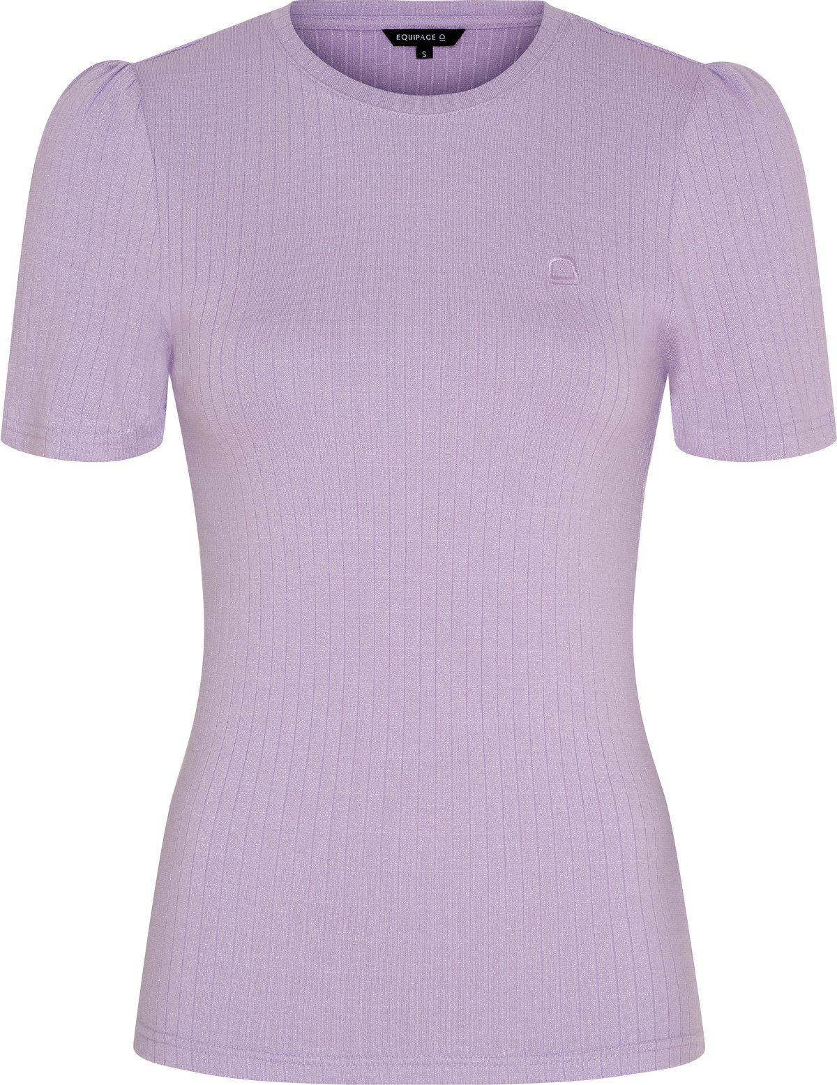 Equipage Alexa lyhythihainen Shimmer T-paita - Lavender