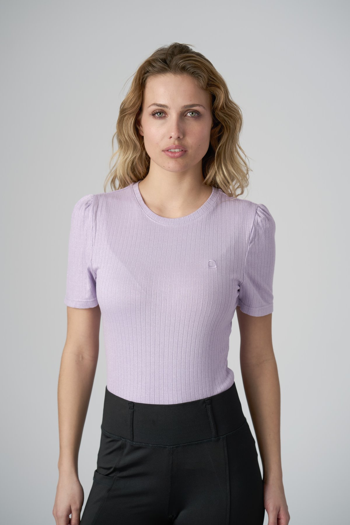 Equipage Alexa lyhythihainen Shimmer T-paita - Lavender - 3