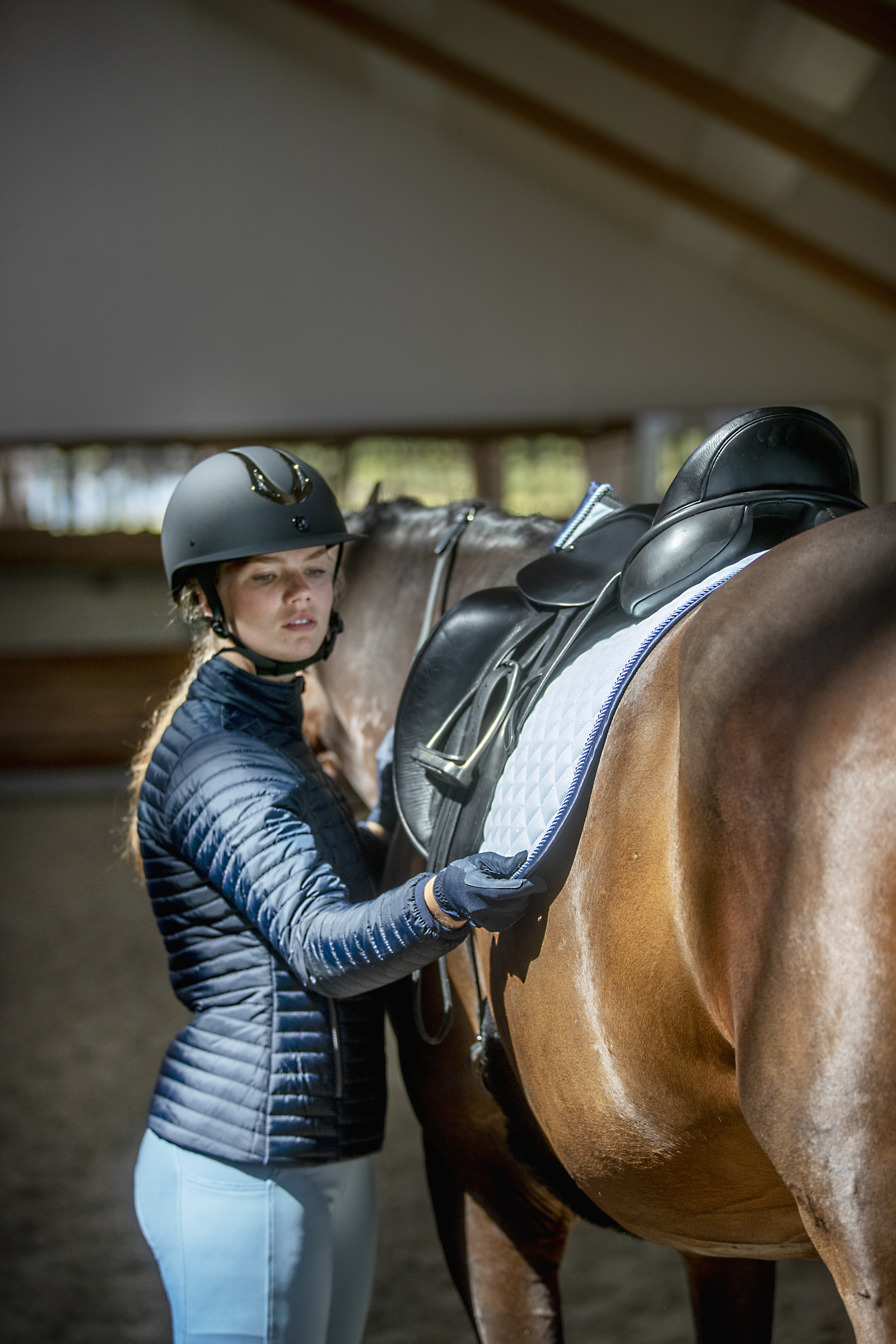 Equipage Temper Riding Jacket  Junior - Navy - 6