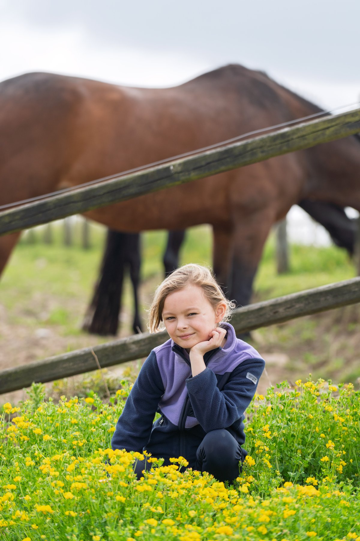 Equipage Allison fleece jacket for kids Junior - Aster Purple - 7