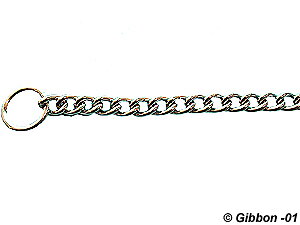 Gibbon Collar Helstryp Chrome, 2,5 mm x 40 cm