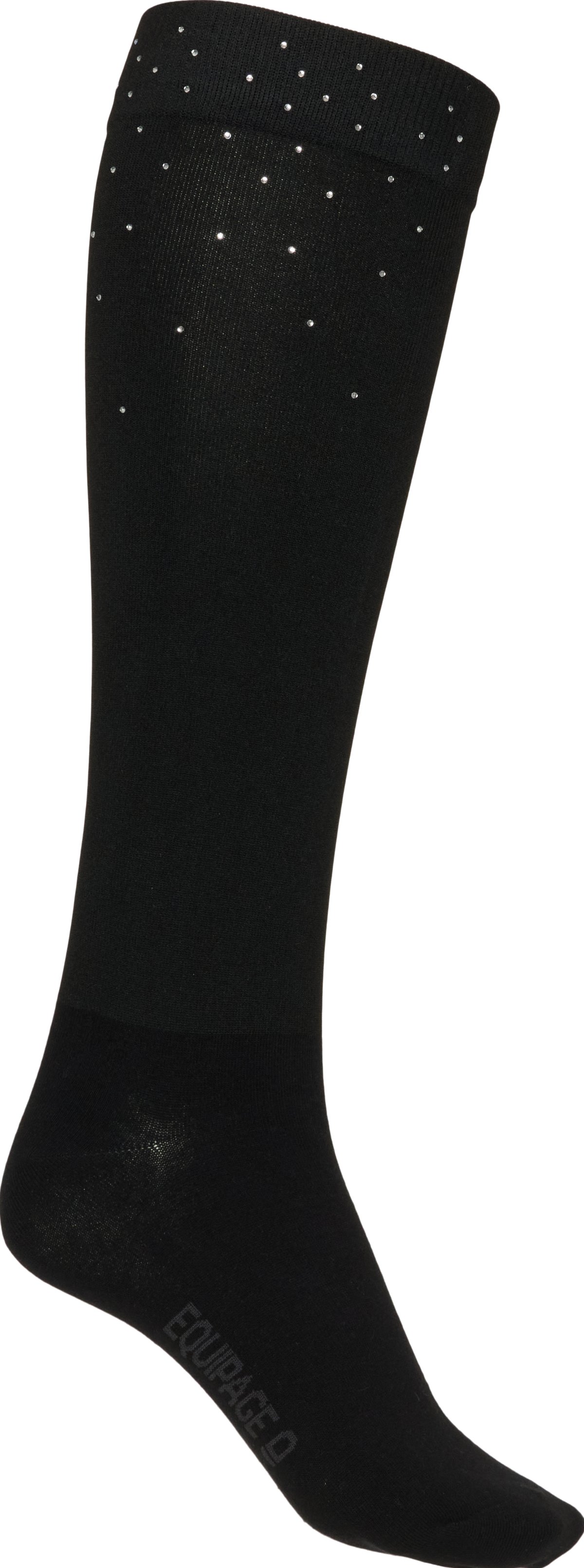 Equipage Strass-Reitsocken - Black