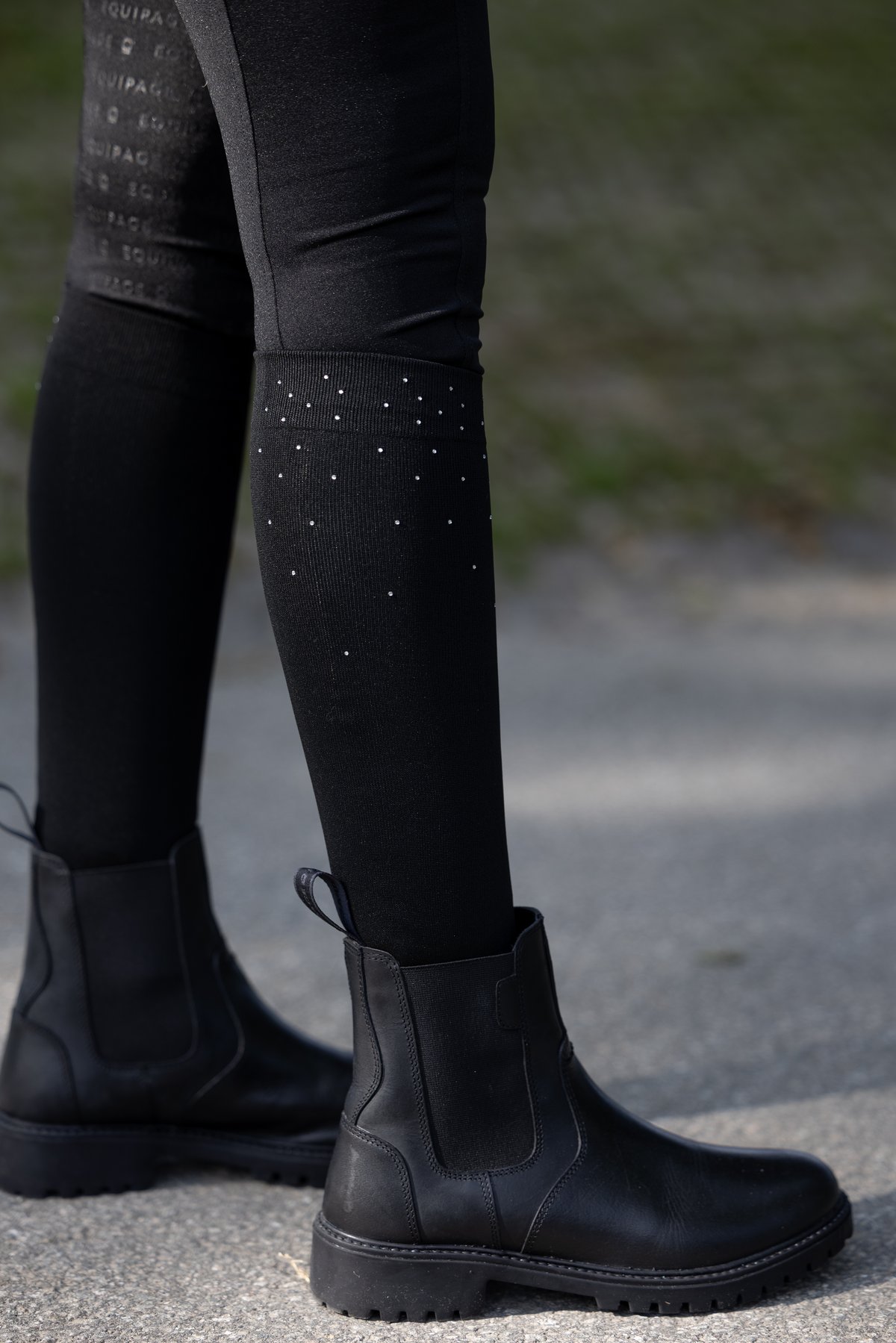 Equipage Strass-Reitsocken - Black - 4