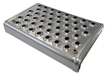 Stigbygelplattor i Metall Svart