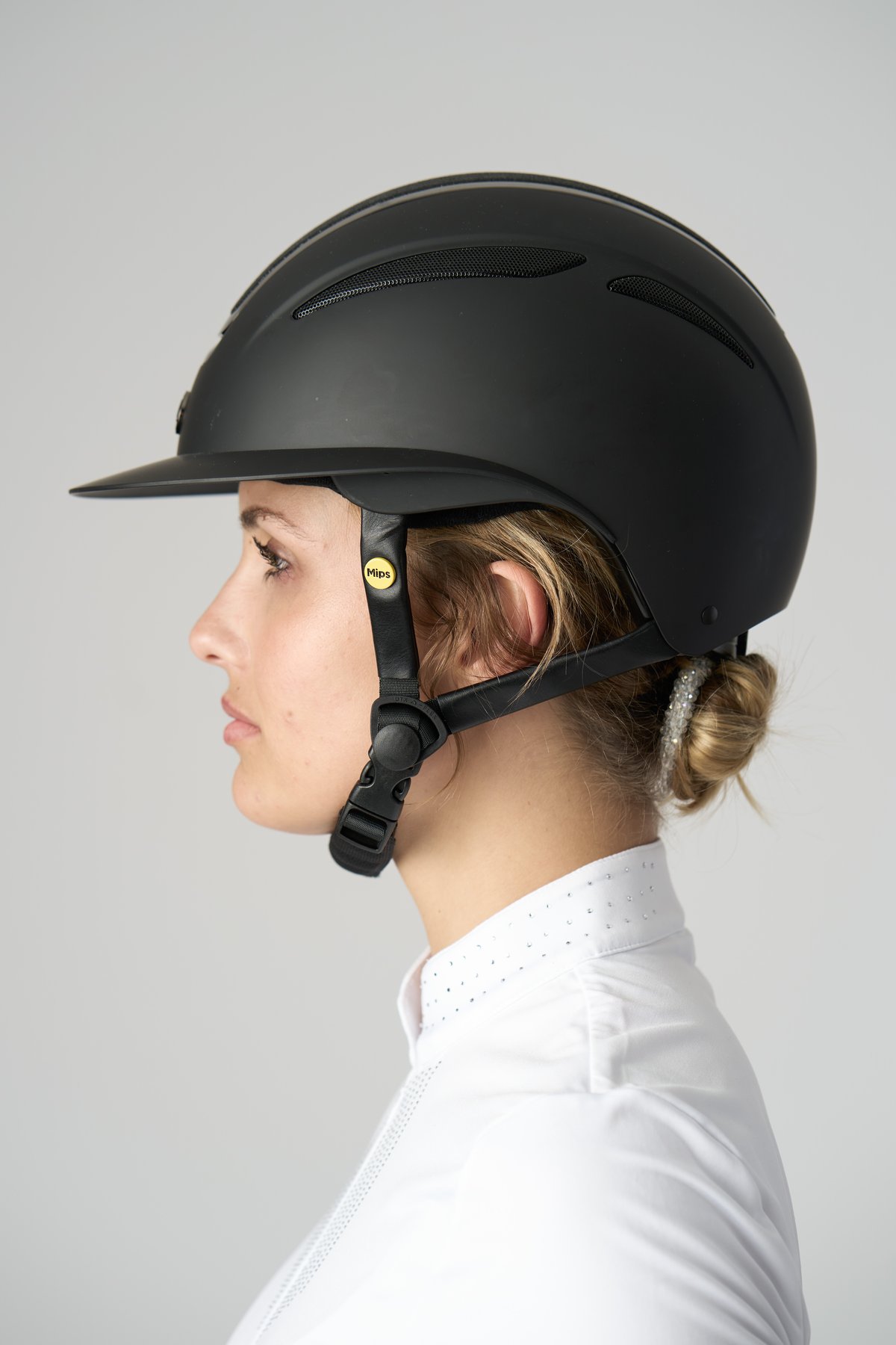 Equipage MIPS Guardian riding helmet Matt Plain - Black - 4
