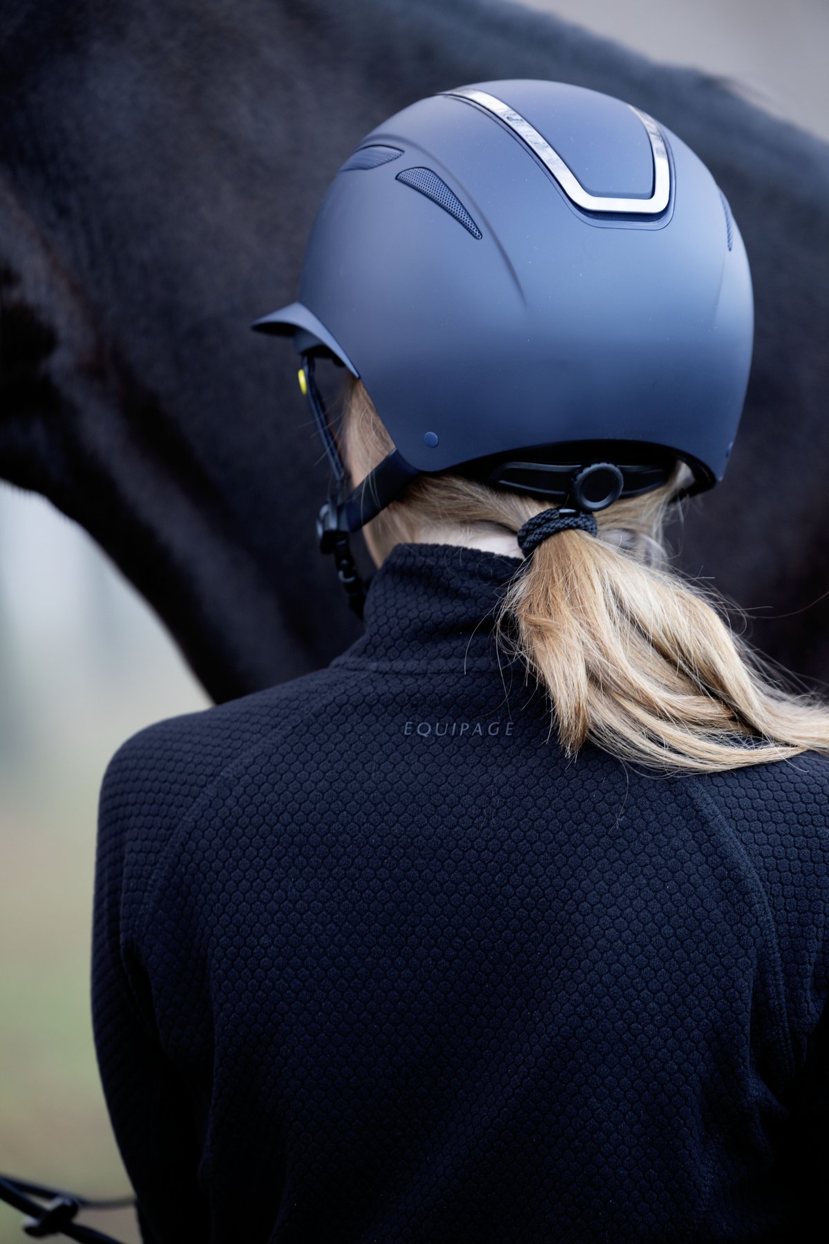 Equipage MIPS Guardian riding helmet Matt Plain - Navy - 8
