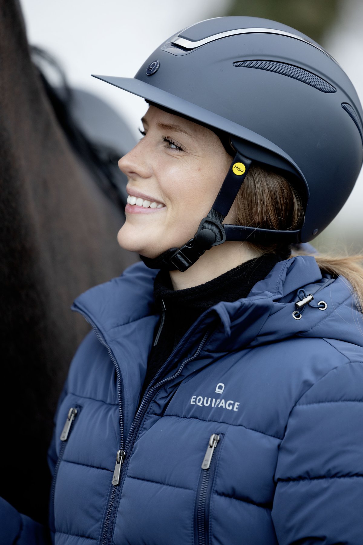 Equipage MIPS Guardian riding helmet Matt Plain - Navy - 9