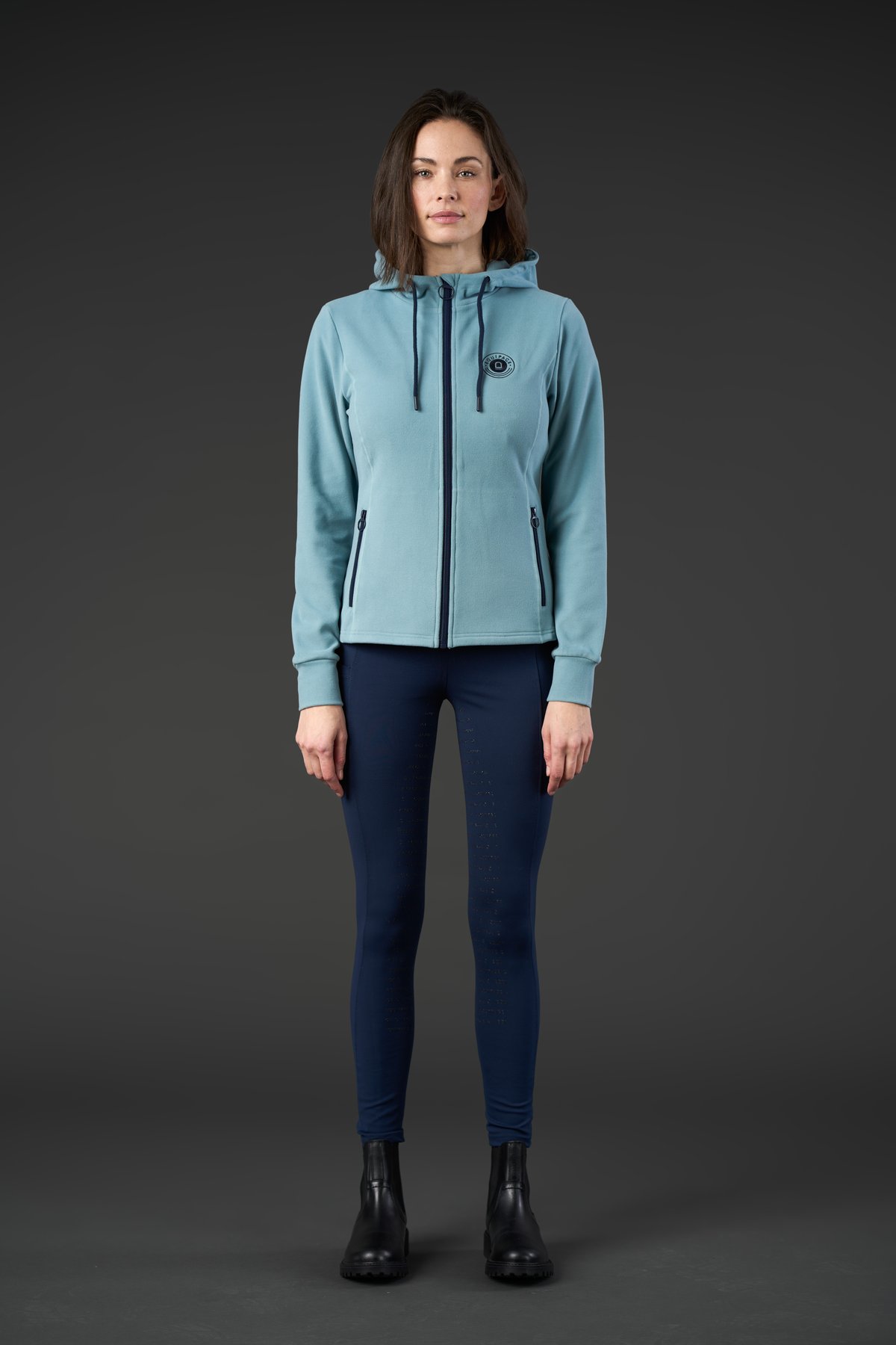 Equipage Abigail vetoketjullinen huppari - Arctic - 4