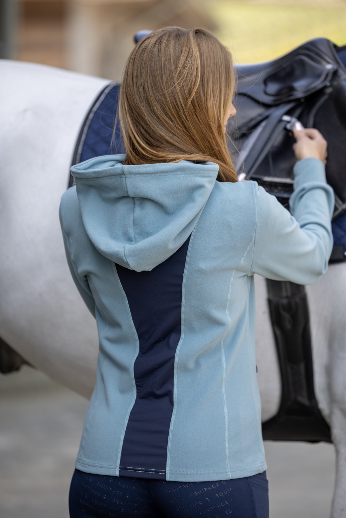 Equipage Abigail vetoketjullinen huppari - Arctic - 7