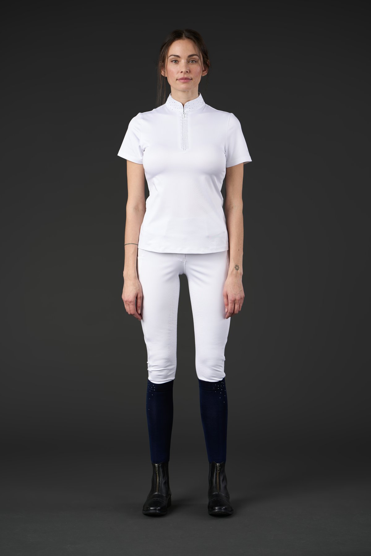 Equipage Alexis lyhythihainen kilpailupusero - White - 4