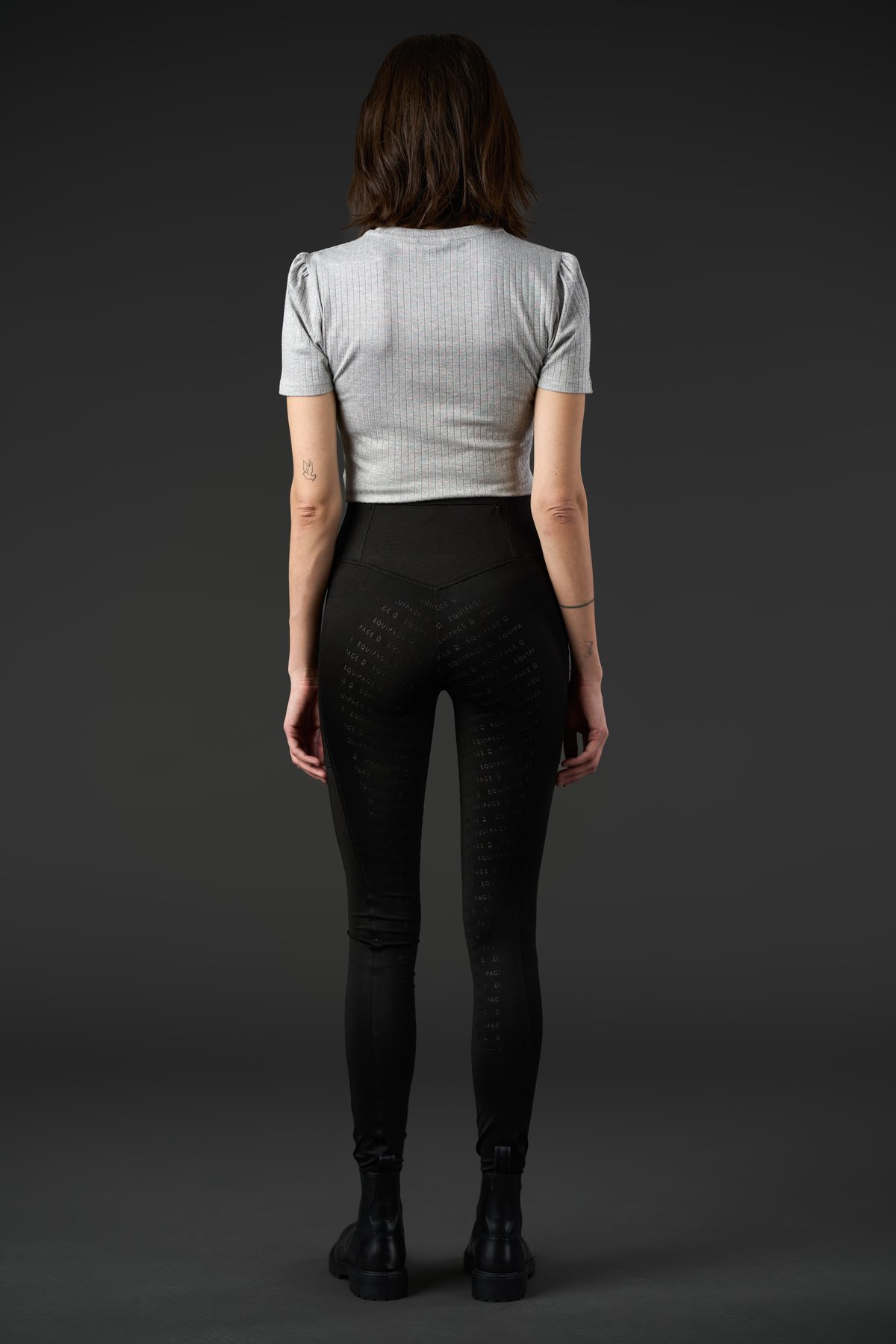 Equipage Addison riding tights fullgrip - Black - 4