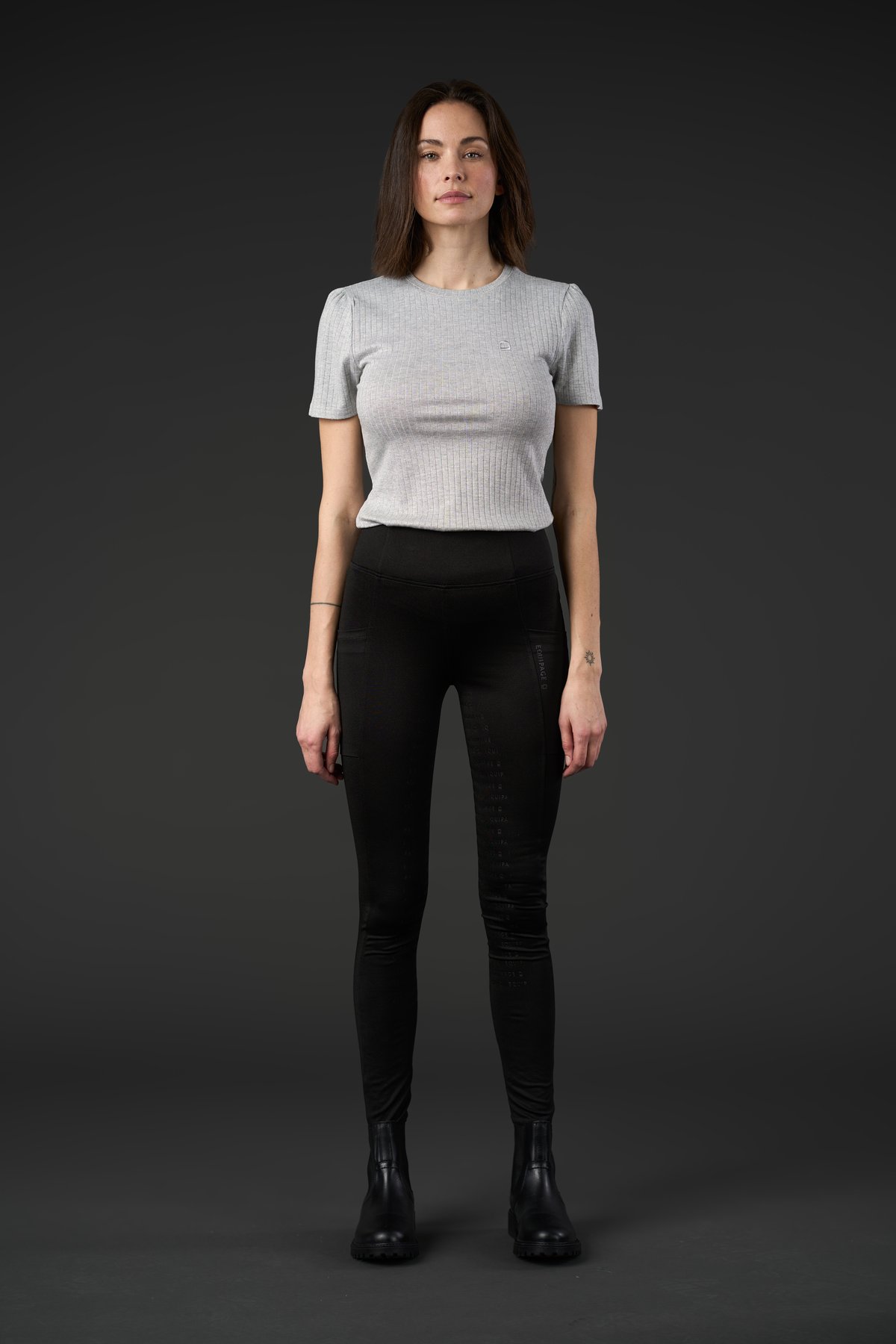 Equipage Addison riding tights fullgrip - Black - 3