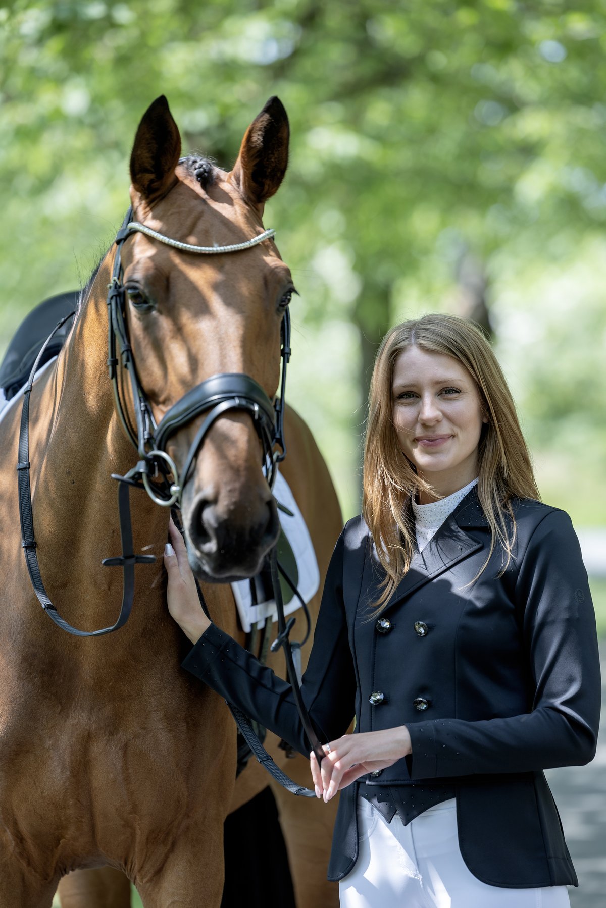 Equipage Andrea kilpailutakki, hienovaraiset kristallit - Black - 5