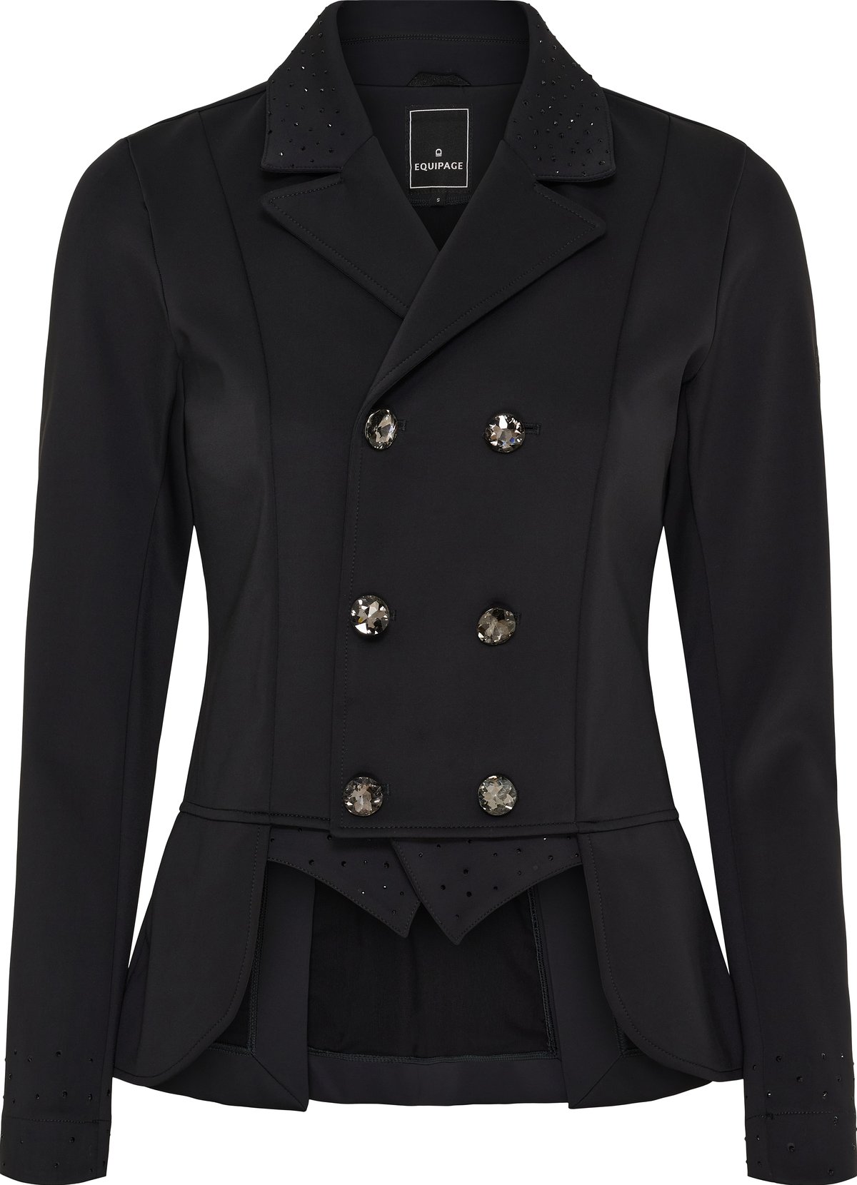 Equipage Andrea kilpailutakki, hienovaraiset kristallit - Black