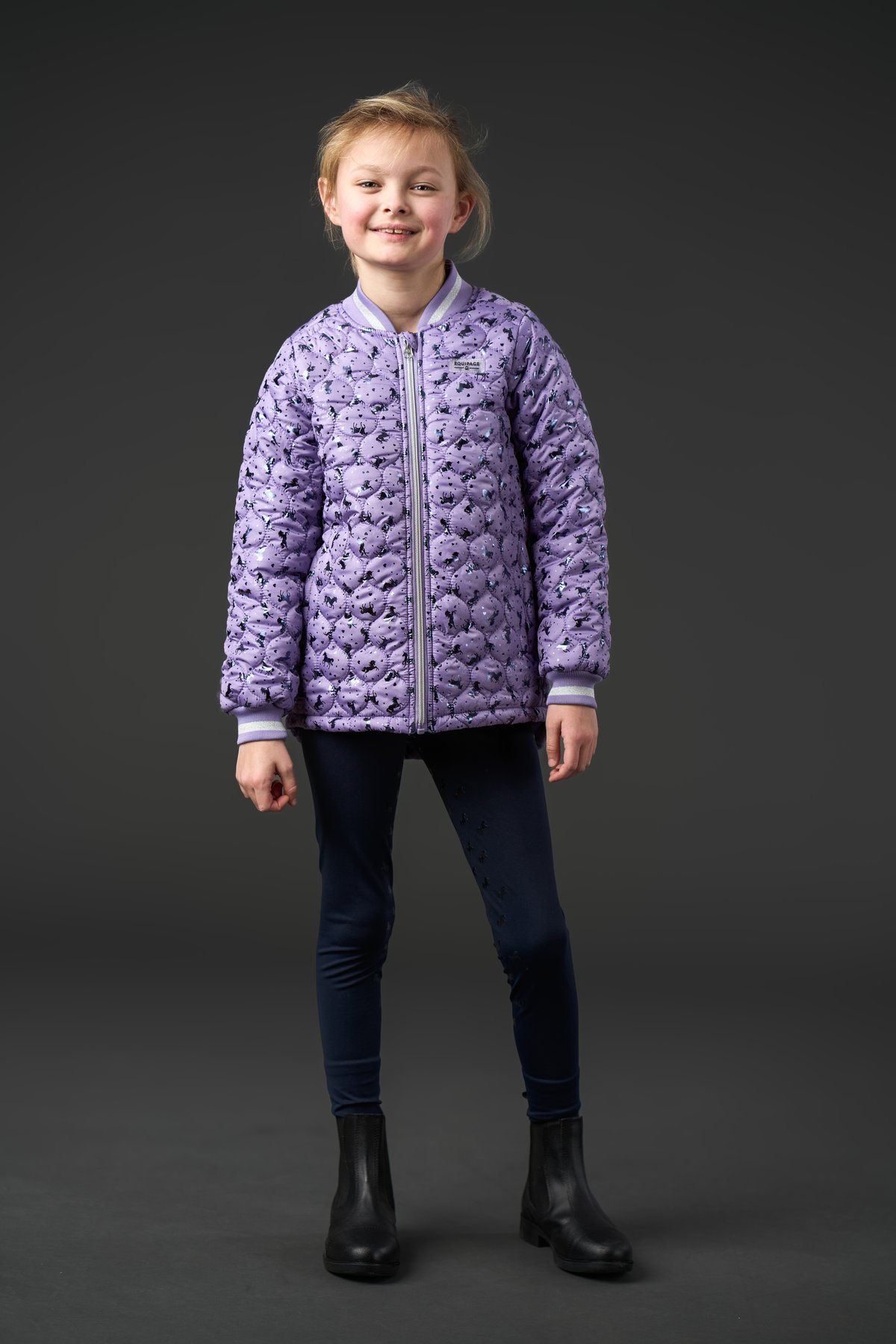Equipage Alana riding jacket for kids Junior - Aster Purple - 4
