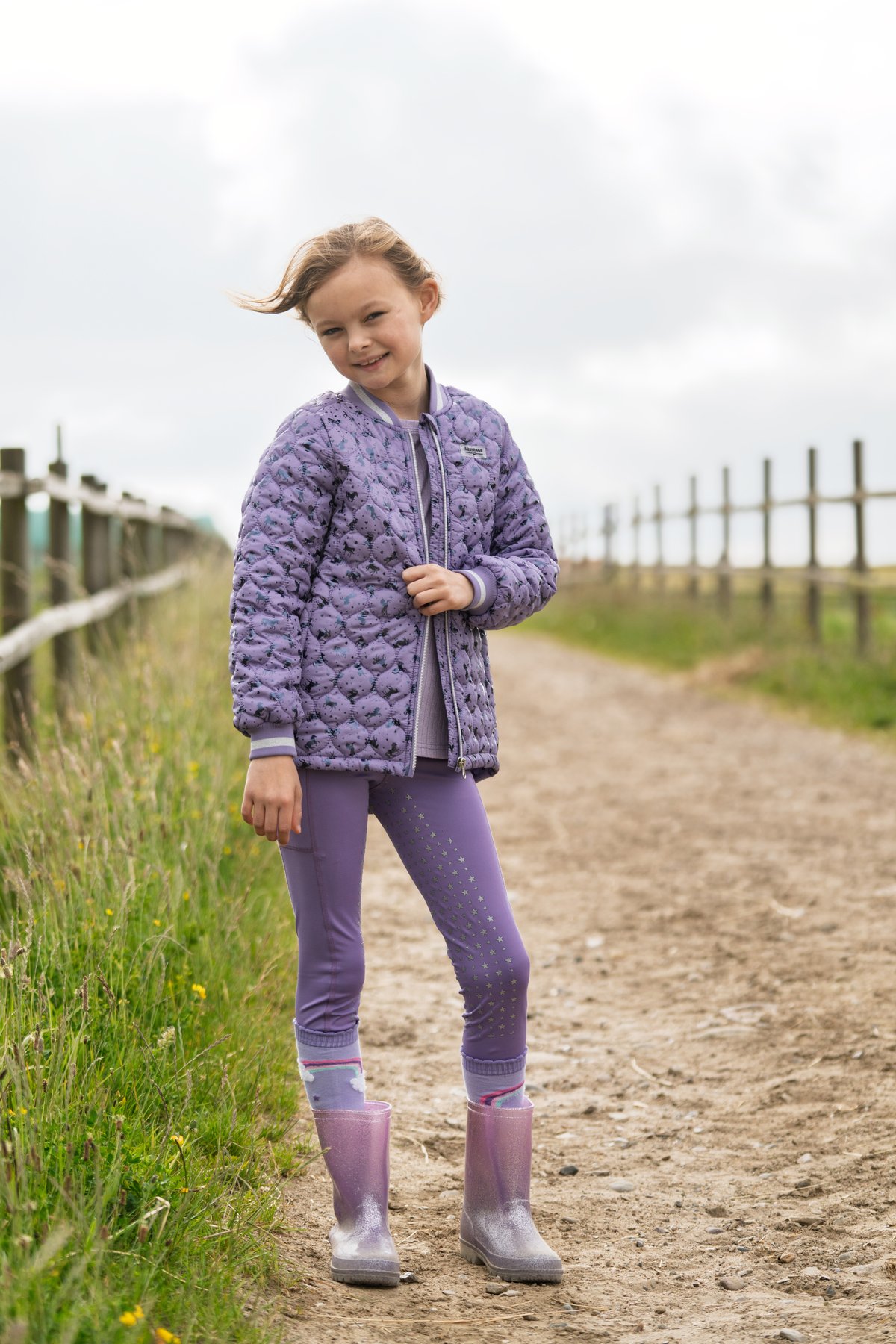 Equipage Alana riding jacket for kids Junior - Aster Purple - 6