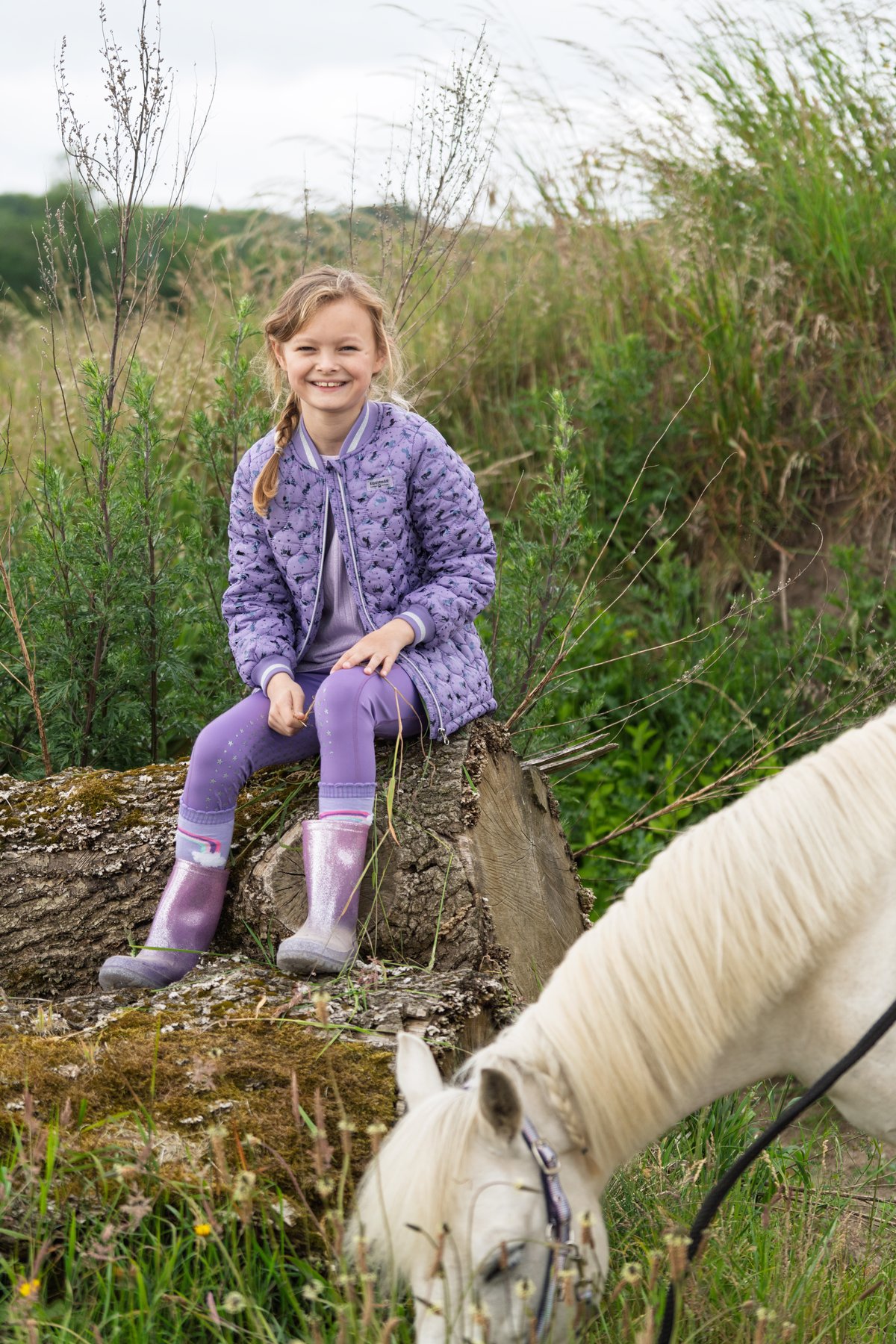 Equipage Alana riding jacket for kids Junior - Aster Purple - 7