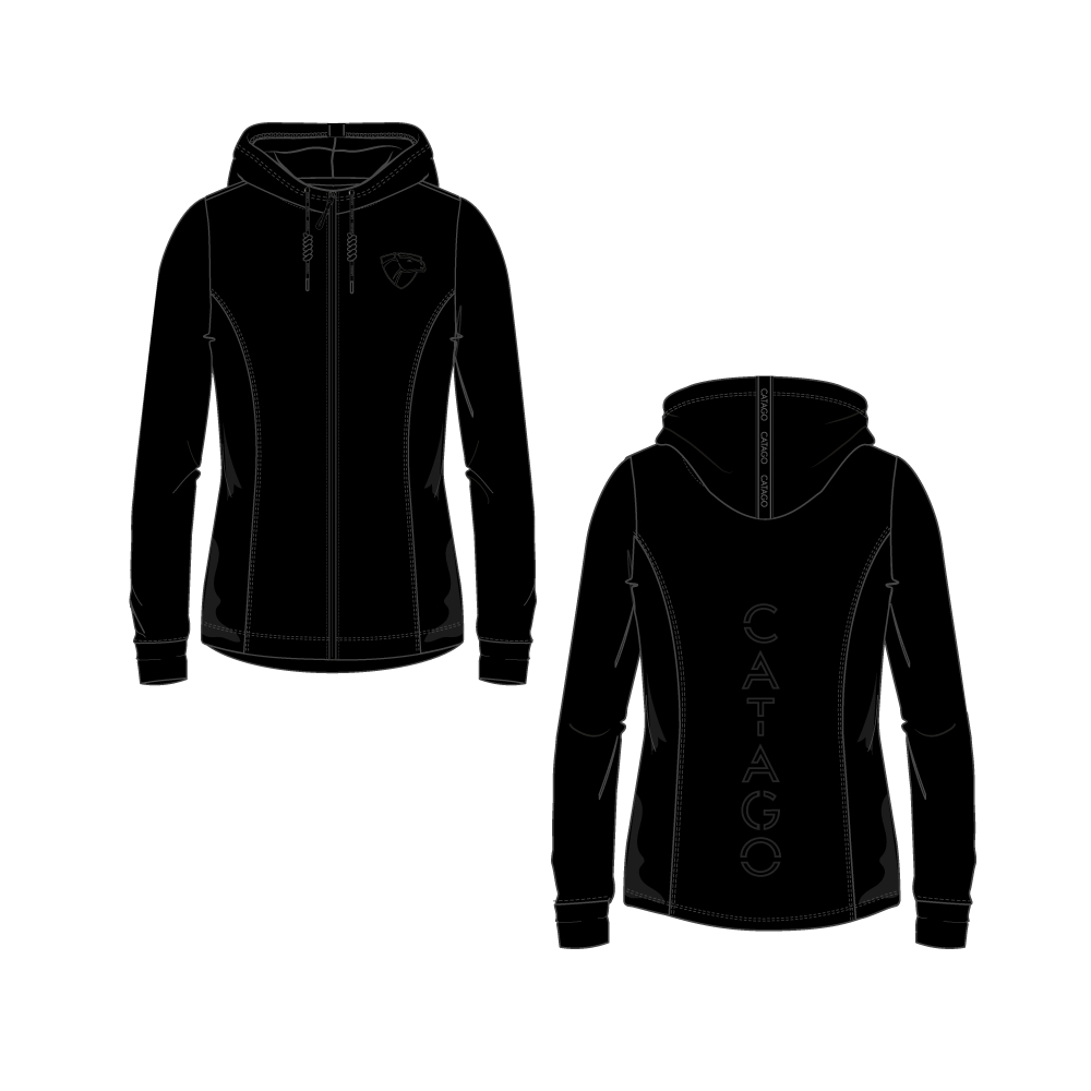 CATAGO Ariana Zip Hoodie Svart (XS)
