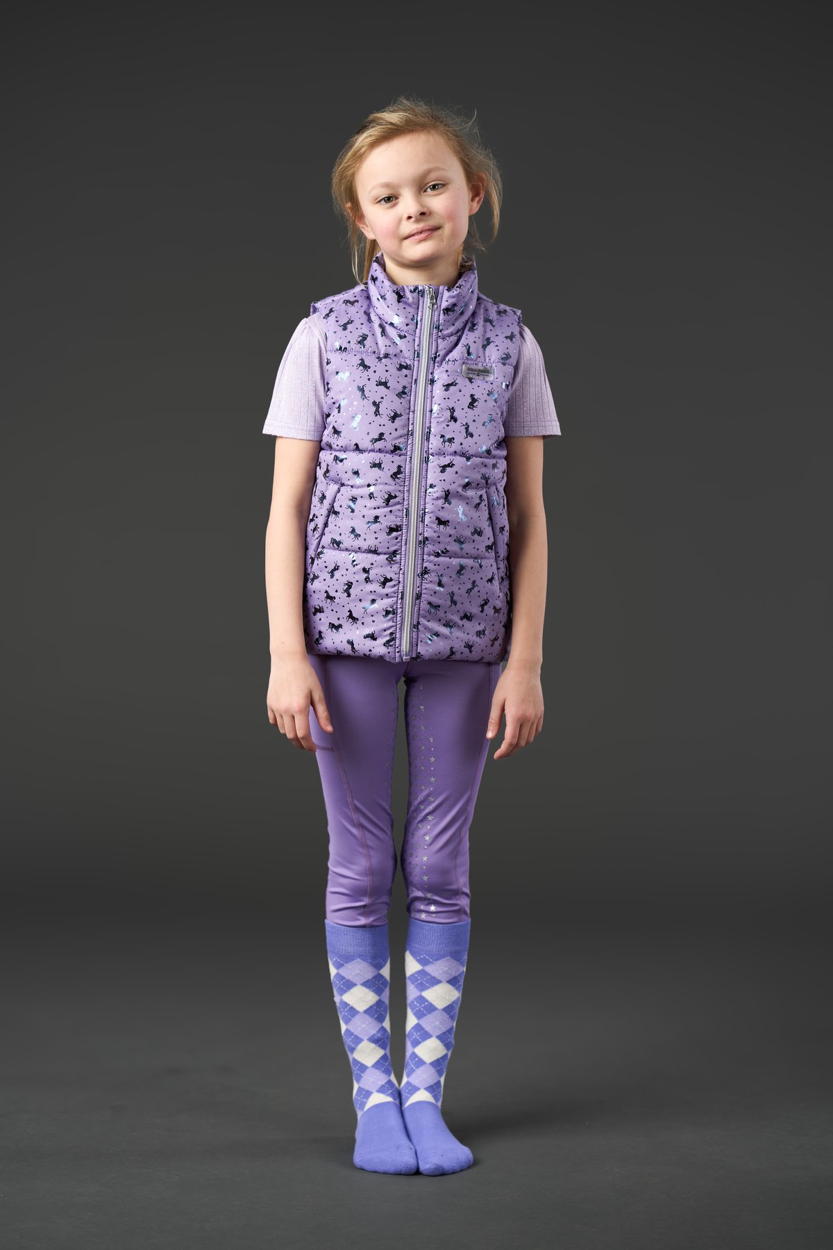 Equipage Alana riding vest for kids Junior - Aster Purple - 4