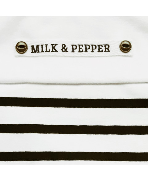 Milk & Pepper - Mariniere Pullover Hund Gestreift - 3