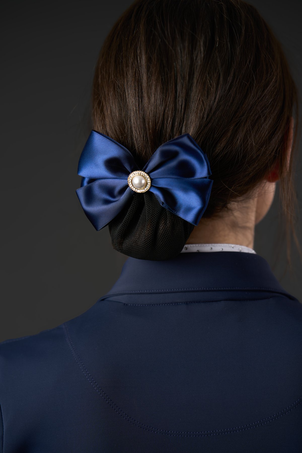 Equipage Agnes hårnett med sløyfe - Navy - 2