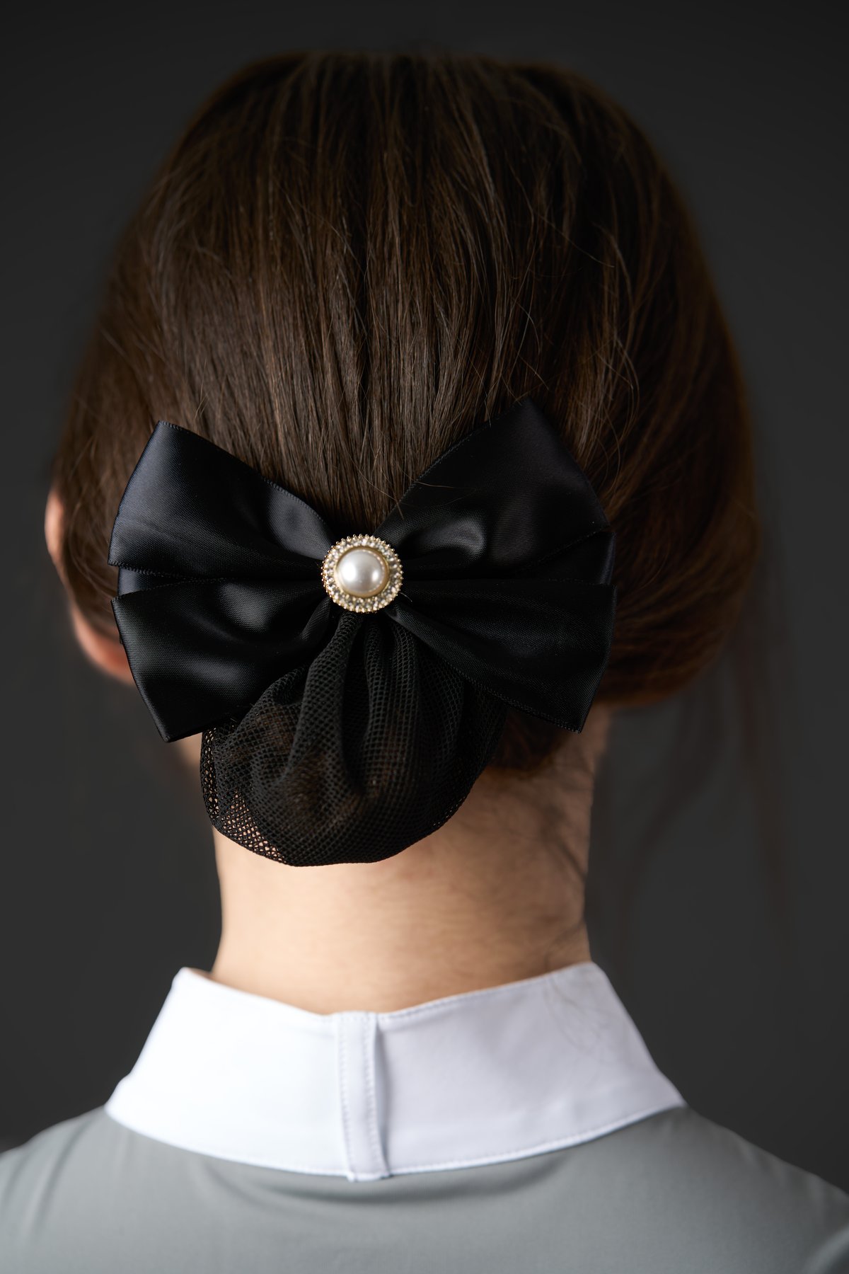 Equipage Agnes Haarnetz mit Schleife - Black - 2