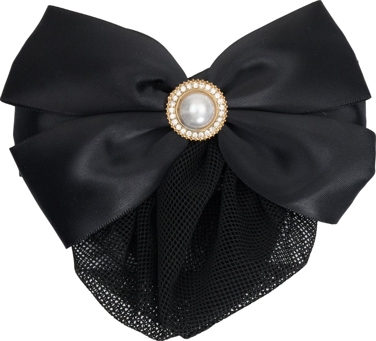 Equipage Agnes Haarnetz mit Schleife - Black