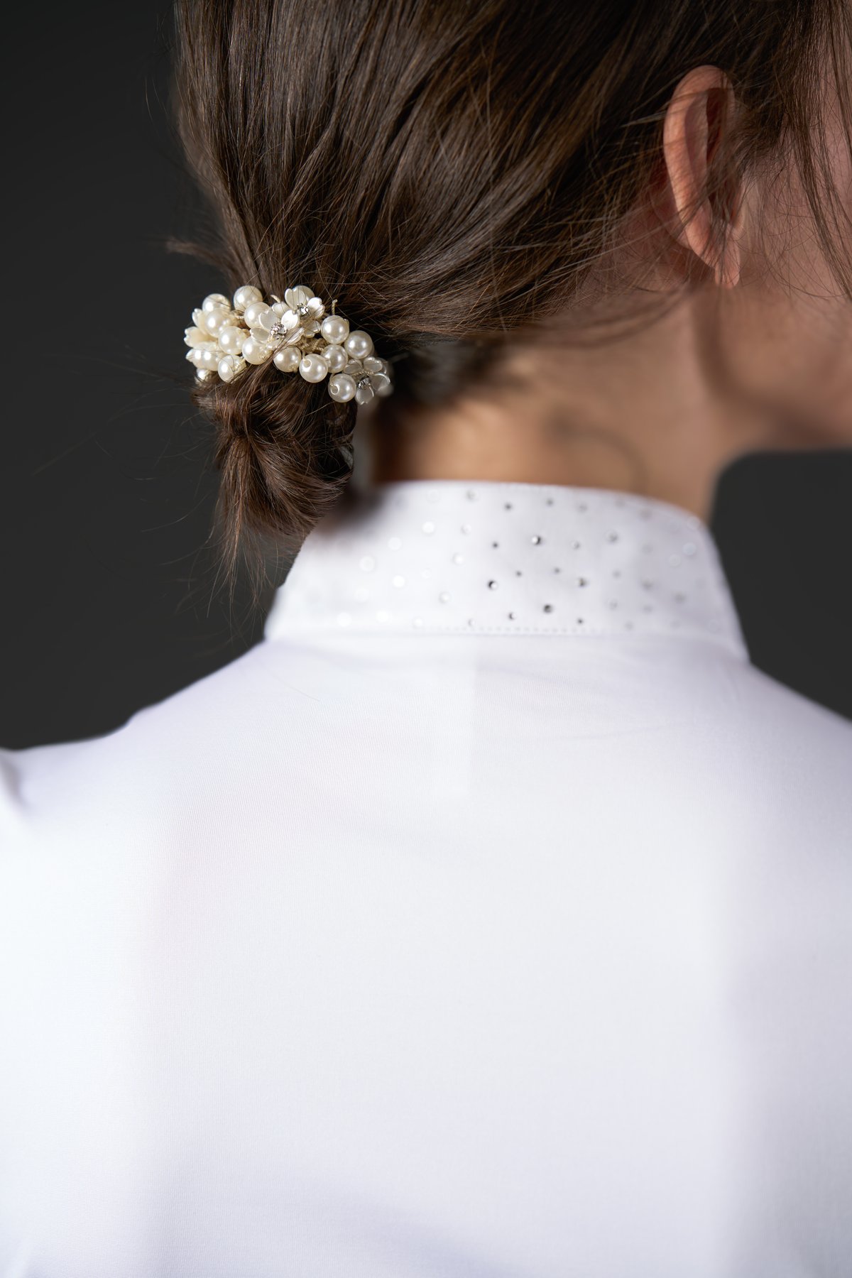 Equipage Abel pearl hair tie - Sandshell - 3