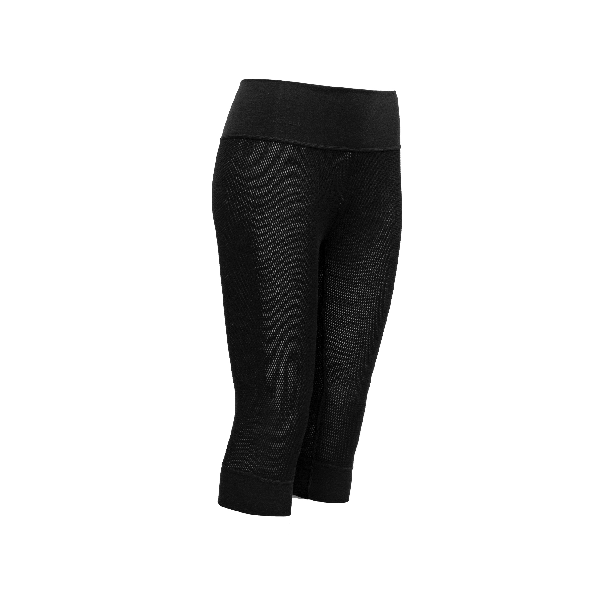 Devold Wool Mesh 3/4 Aluskerrastohousut - Naisten - Caviar/Musta, XS - vain tämä kappale