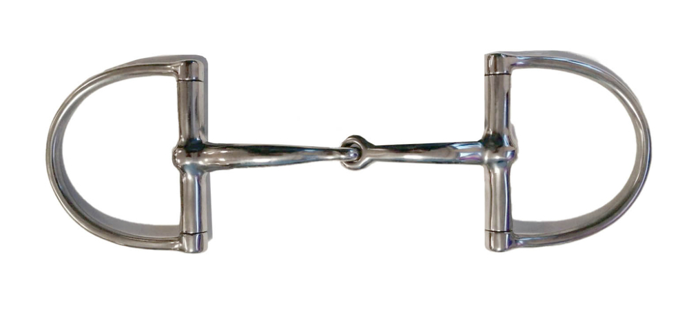 Horse Guard Svängt D-Ringsbett Stainless Steel