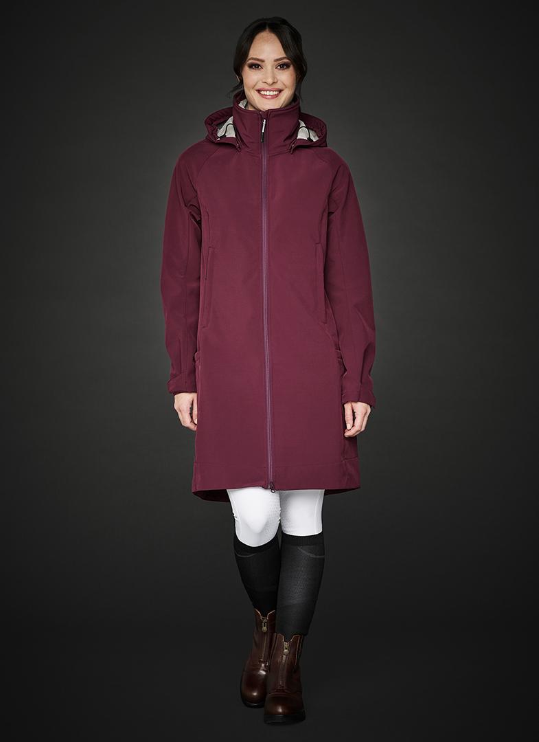 Mountain Horse Stella Softshell Parka - Burgundy - PETSTER