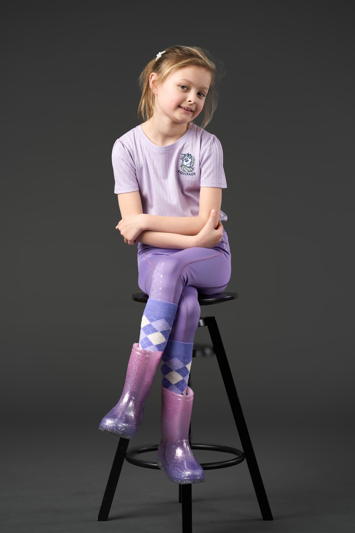 Equipage Gradient wellies for kids - Aster Purple - 6