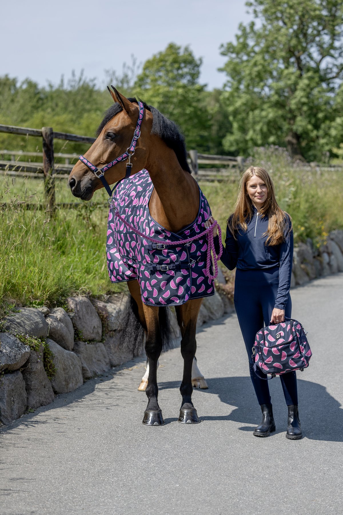Equipage Melon grooming bag - Navy - 3