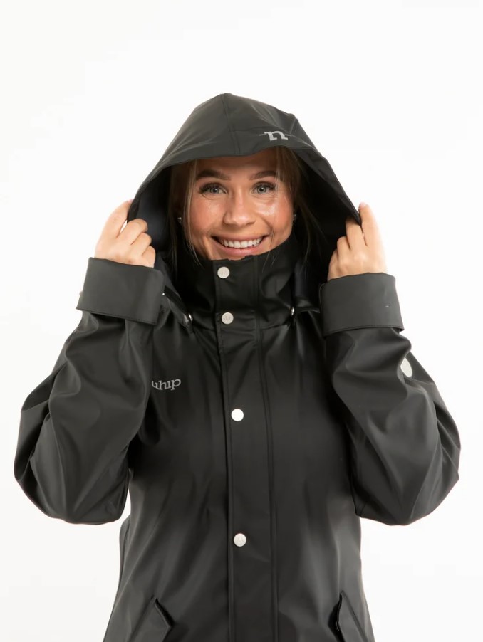 Uhip Winnie Raincoat - Jet Black - 8
