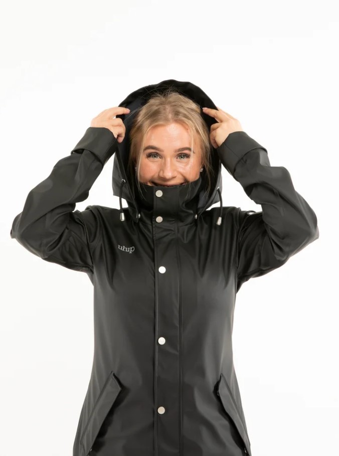 Uhip Winnie Raincoat - Jet Black - 3