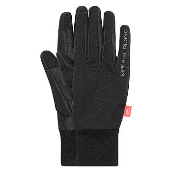 Imperial Riding KIDS Gloves Hide & Shine - Black