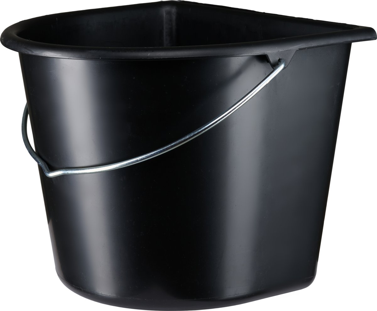 HorseGuard Hink med flat sida - 15 liter - Black