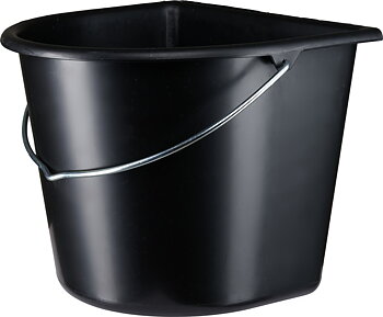 HorseGuard Bucket 15L with flat side - Black