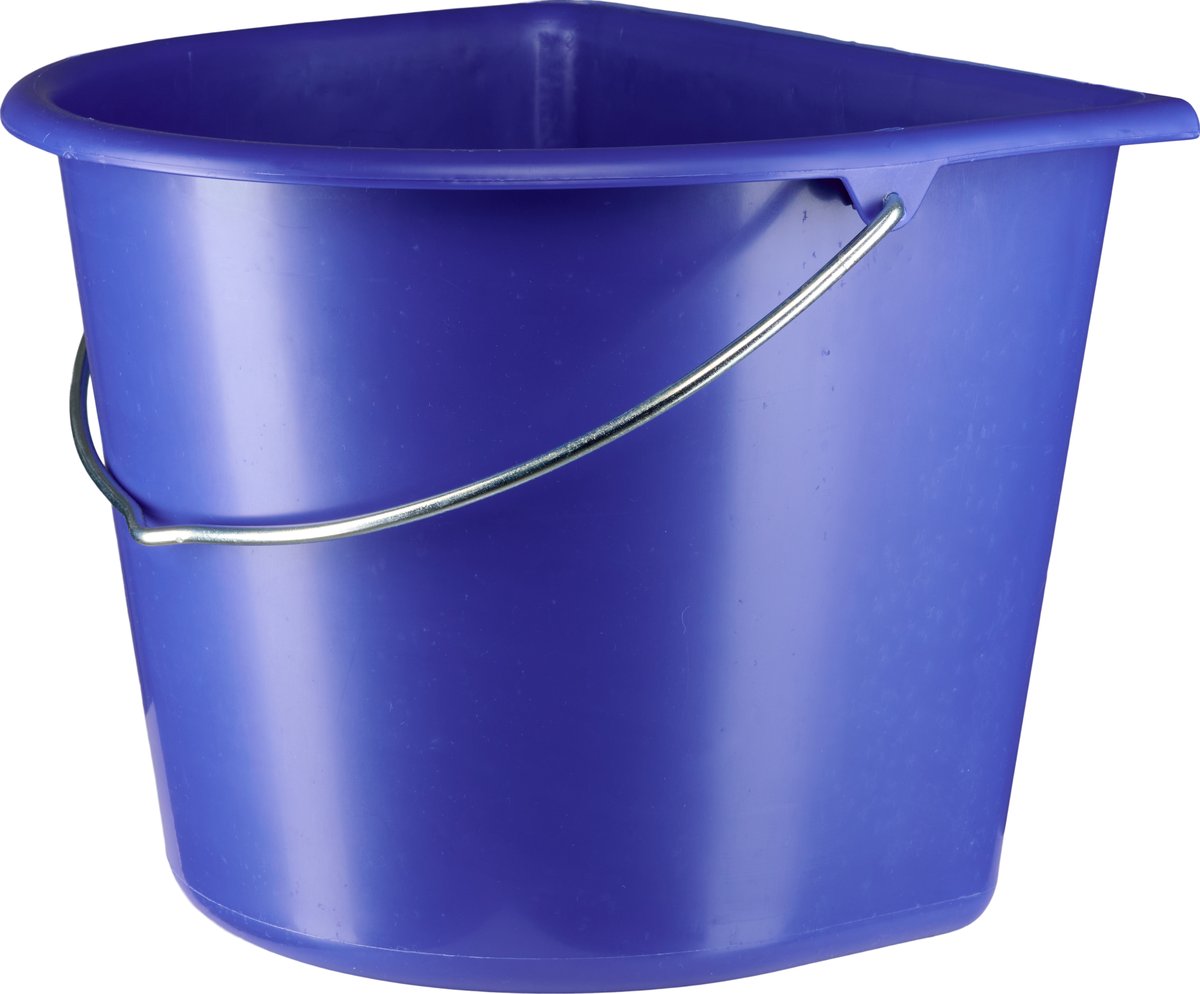 HorseGuard Bucket 15L with flat side - Royal blue