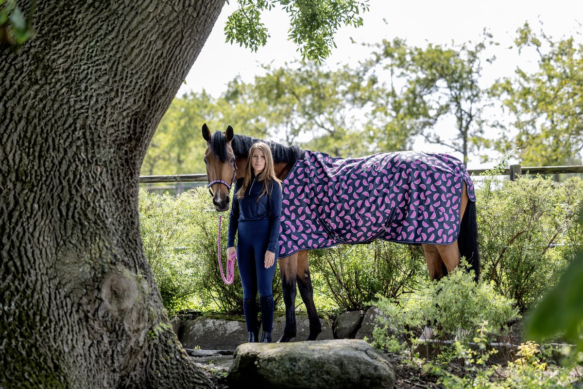 HorseGuard Horse Guard Melon ulkoloimi, standardi kaula, 0g - Navy - 3