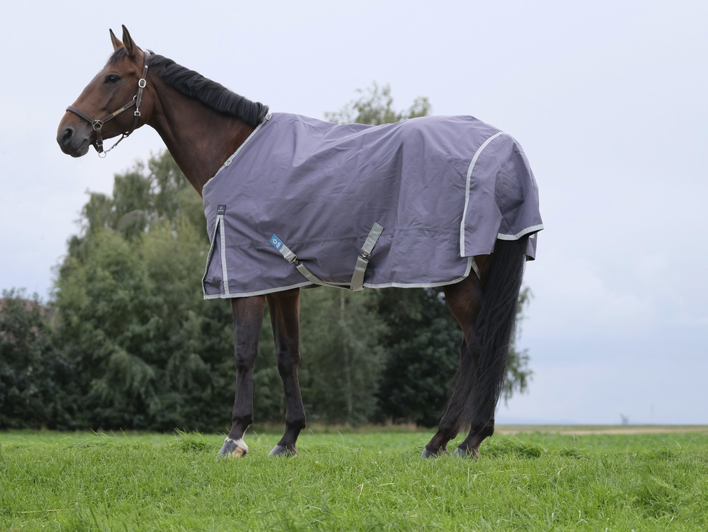 EQUITHEME 'TYREX 1200D' Recycled Turnout Hästtäcke Taupe 50 g - 2