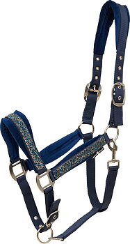 HorseGuard Horse Guard Angel glitter halter - Navy