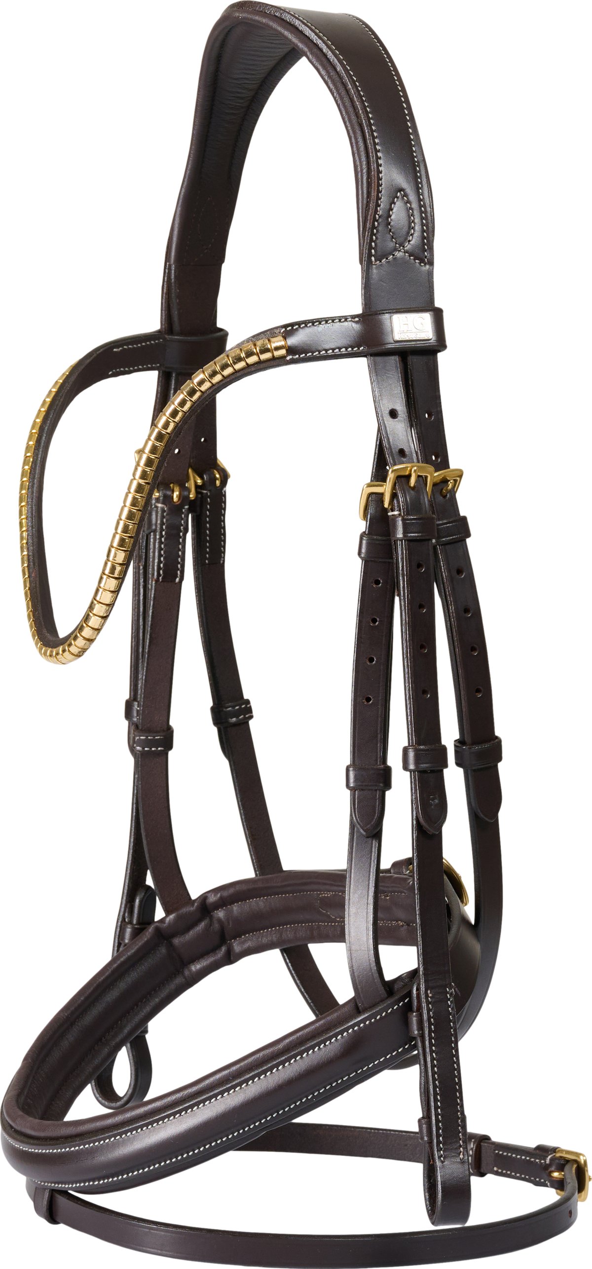 HorseGuard Horse Guard Emi 26.1 päitset yhdistetyllä nenäremmillä - Brown