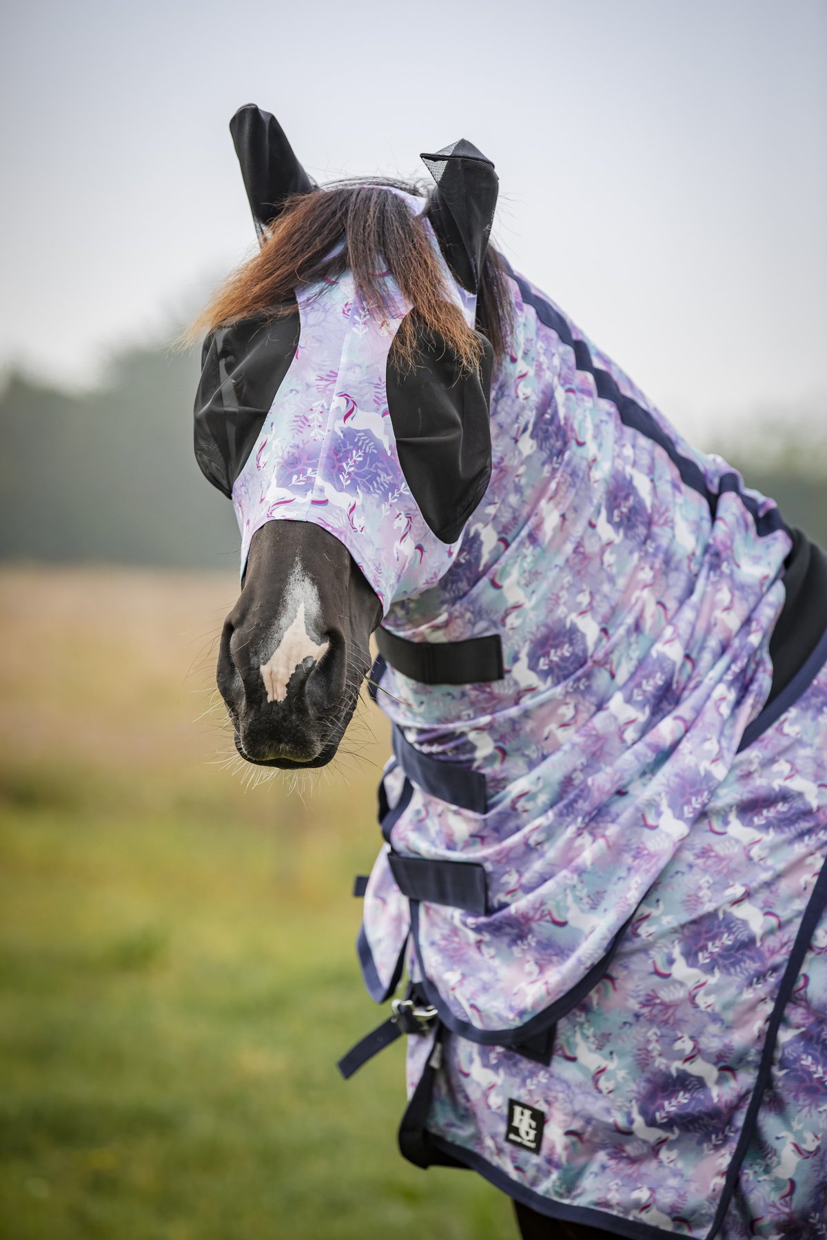 HorseGuard Horse Guard Unicorn fly rug - Aster Purple - 4