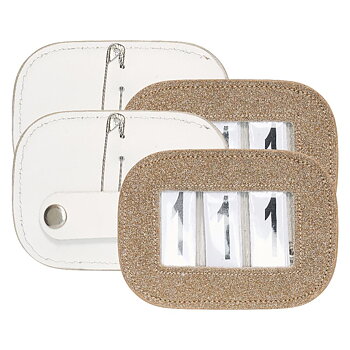 Imperial Riding Nummerlapp Tävling Glitter Square, 2 st (set) - Guld