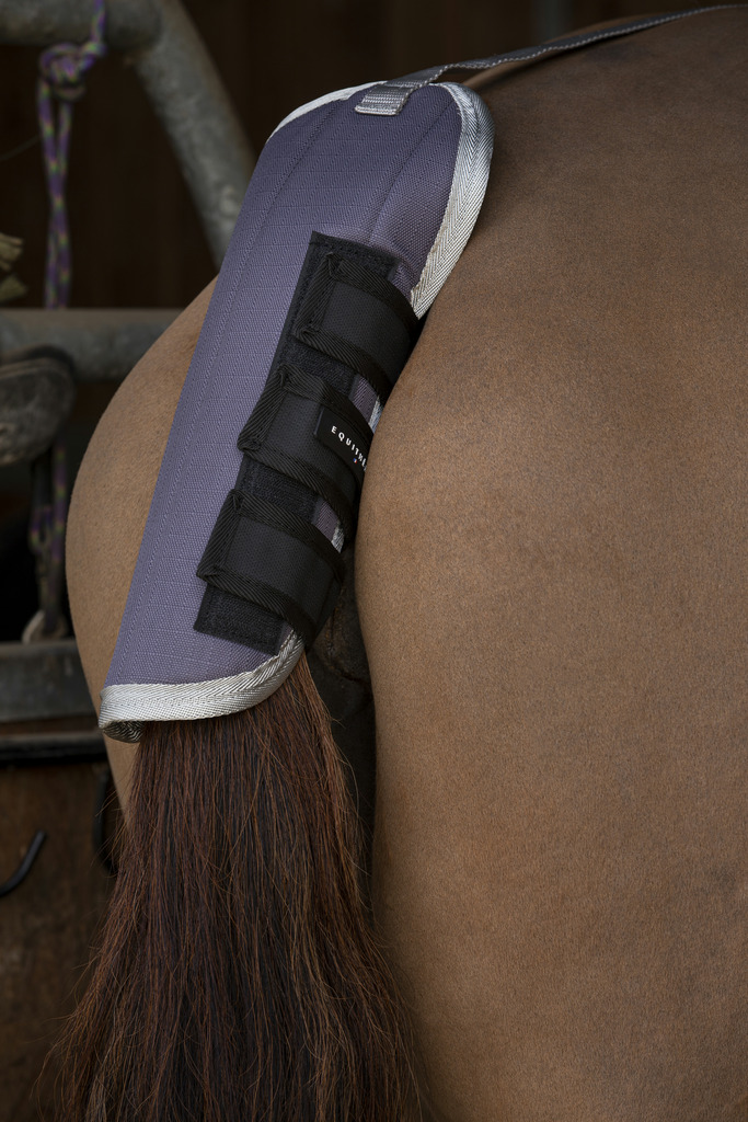 EQUITHEME 'TYREX 1200D' Recycled Tail Guard Taupe - Full size