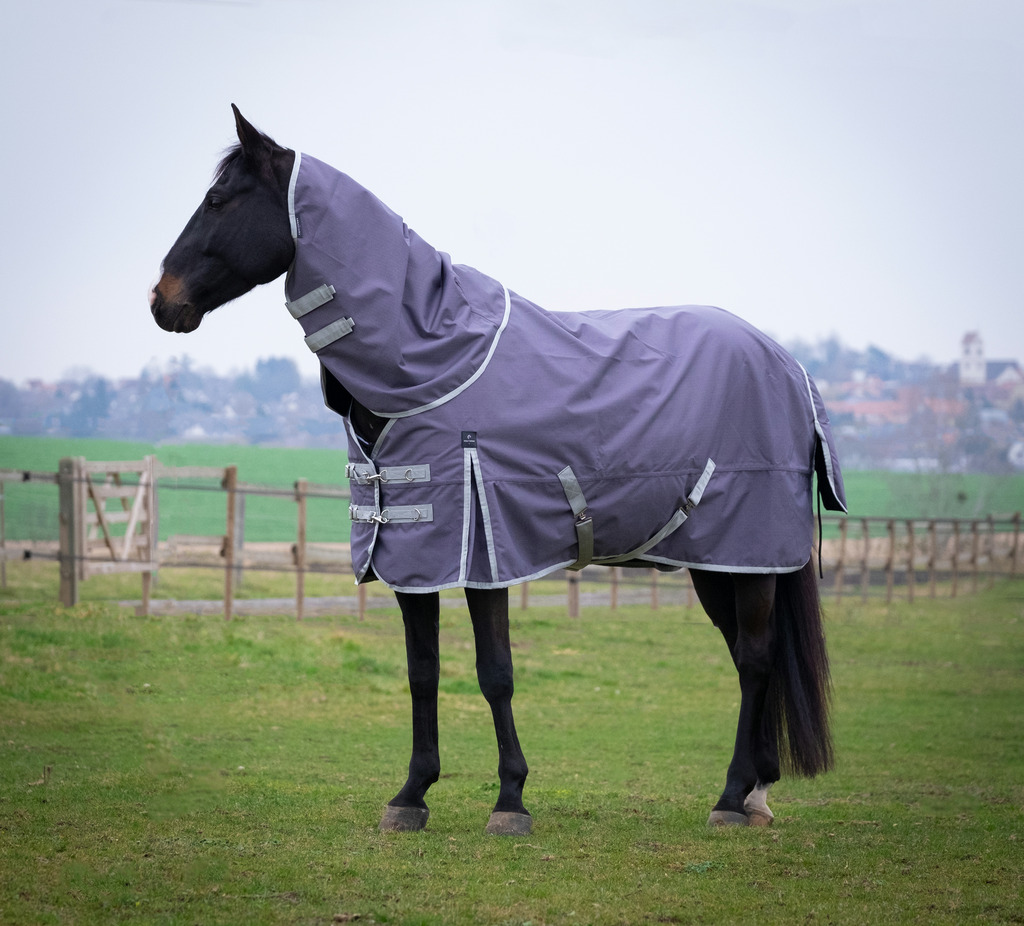 EQUITHEME 'TYREX 1200D' Recycled Hals Till Hästtäcke Taupe 150 g (Ponny)