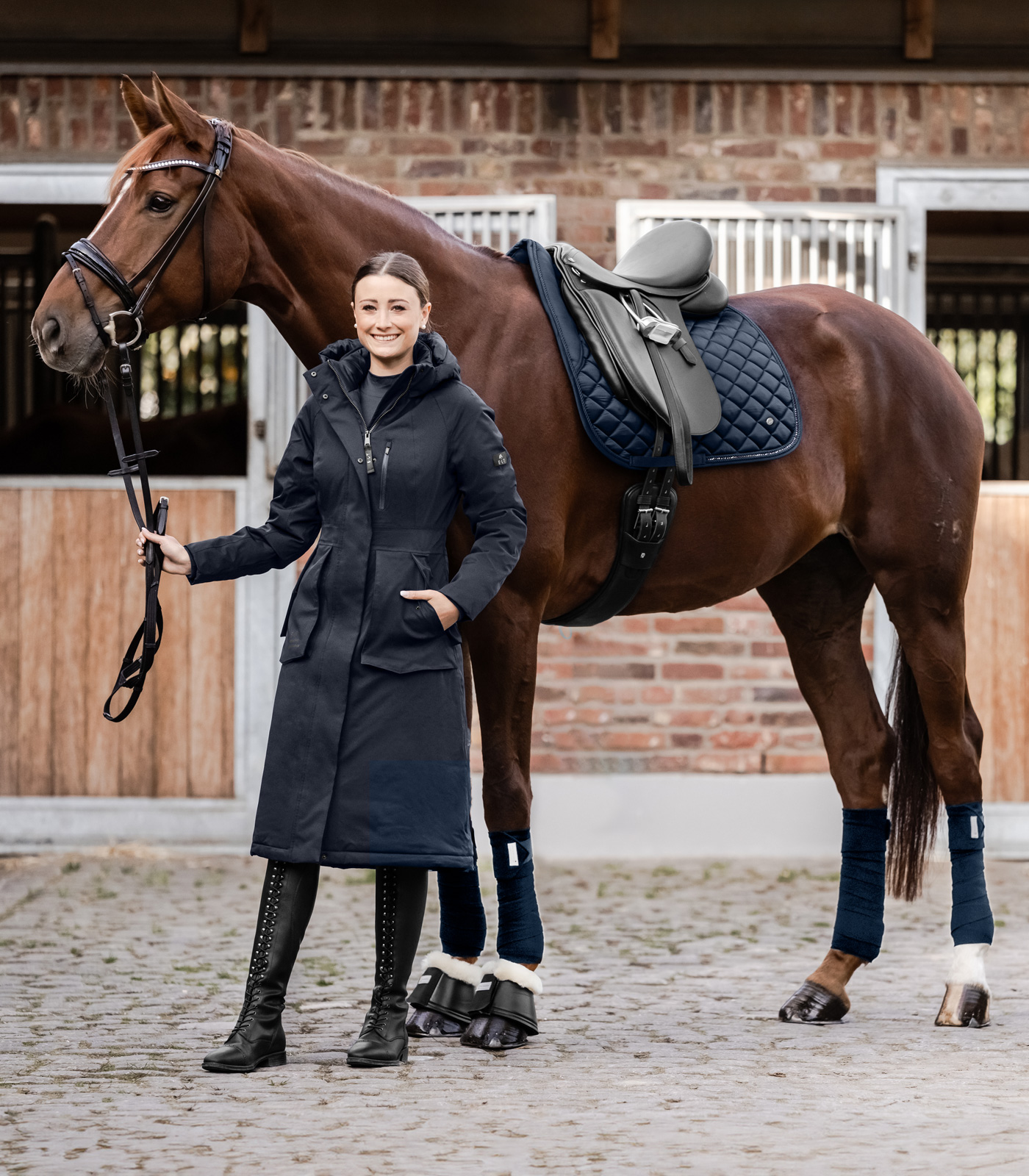 Waldhausen Opal Winter Performance Riding Coat deepblue - 4