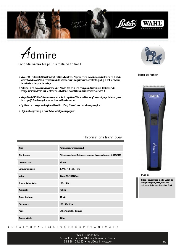 WAHL 'Admire' Clippers - 4